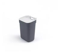 Curver Ready to Collect 100% Recycled 10L Kitchen Accessories Recycling Lift Top Bin Dark Grey Light Grey Lid