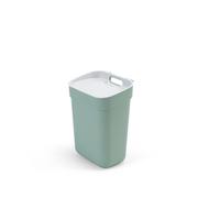 CURVER Ready to Collect 100% Recycled 10L Kitchen Accessories Recycling Lift Top Bin Green with Light Grey Lid
