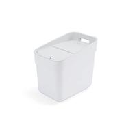 Curver Ready to Collect 100% Recycled 20L Kitchen Accessories Recycling Lift Top Bin White Light Grey Lid
