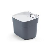 Curver Ready to Collect 100% Recycled 5L Kitchen Accessories Recycling Lift Top Bin Dark Grey with Light Grey Lid