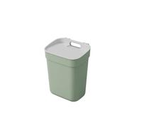 Curver Ready to Collect 10L Sorting Bin - Ideal Under Sink - with Wall Bracket for Wall or Door - Kitchen, Bathroom, Laundry Room - 100% Recycled - Green