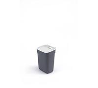 Curver Ready To Collect 10L Sorting Bin - Ideal Under Sink - With Wall Mount for Wall or Door - Kitchen, Bathroom, Laundry Room - 100% Recycled - Anthracite