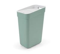 Curver Ready to Collect 100 percent Recycled 30L Kitchen Accessories Recycling Lift Top Bin Green Light Grey Lid