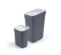 CURVER Ready to Collect Recycling Bin Bundle, 1 x 10L 1 x 30L, Dark Grey