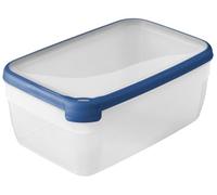 Curver Rectangular Food Container, Transparent/Blue, 5.4 Litre