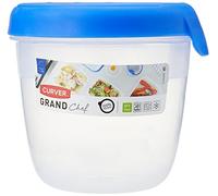 Curver Round Food Container, Transparent/Blue, 0.4 Litre