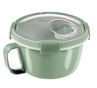 Curver | Smart to Go Soup 0.9 l Eco, Green, 100% Recycled Material, 15.7 x 15.7 x 9.6 cm