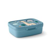 CURVER Snapbox Wildlife 1.8L Rectangular | Twin compartment with divider | Blue/Smoked Grey | Kids | Lunchbox | Back to School