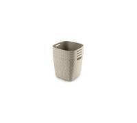 CURVER Softex 4x 15L Storage Baskets, 100 percent Recycled Material, Lightweight, For Bathroom, Living Room, Kitchen, Chalk White