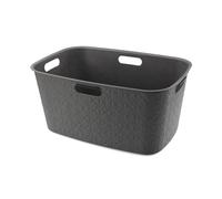 Curver Softex 45L Laundry Basket, 70% Recycled Material, Durable, Lightweight, Teal