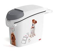Curver | Stackable Food Container 15L/6kg Love Pets Dog, White, 23.2 x 50.3 x 35.5 cm, Plastic