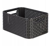 Curver Style S - Storage Boxes & Baskets (Storage Basket, Brown, Rattan, Monotone, Bathroom, Bedroom)