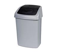 Curver Swing Top 03986-373-40 Waste Bin 25 L Silver/Anthracite
