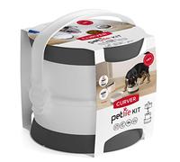 3in1 Pet Travel Set 2x Bowl + Food Container Dog Cat Handle Portable Stacking HQ