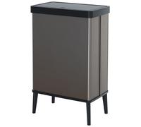 Curver Verto 54 Litre Touch Top High Kitchen Bin - Grey