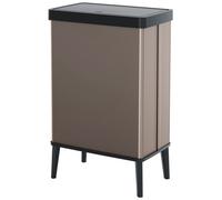 Curver Verto 54 Litre Touch Top High Kitchen Bin-Pearl Rose
