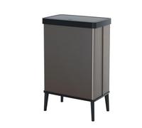 Curver Verto 54 Litre Touch Top High Kitchen Bin - Grey