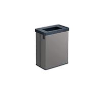 CURVER Verto 54L Recycling Bin, Bag Separation, Open Lid, Easy Sorting, Sleek Design, Pearl Grey