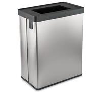 CURVER Verto 54L Recycling Bin, Bag Separation, Open Lid, Easy Sorting, Sl esign, Pearl Silver