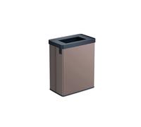CURVER Verto 54L Recycling Bin, Dual Compartments, Recycling Lid, Easy Sorting, Sl esign, Pearl Rose