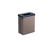 CURVER Verto 54L Recycling Bin, Dual Compartments, Recycling Lid, Easy Sorting, Sleek Design, Pearl Rose