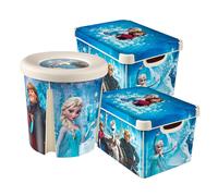 Curver Women's Frozen Themed 3PC 22L Storage Box & 45L Tub Set Curver Multicolor