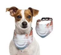 Curves and Eddies Pet Scarf Dog Bandanas Spring Summer Soft Cotton Puppy Scarfs Adjustable Accessories for Small Medium Large Girl Boy Pup Small