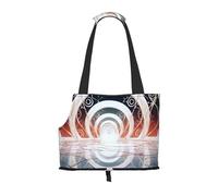 Curves and Eddies Pet Tote Bag Foldable Handbag Carrier for Small Dogs Cats Puppy Portable Travel Shoulder