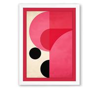 Curves in Motion Geometric Framed Wall Art Print A2 (59.4×42cm) White, Wall Decor for Living Room, Bedroom, Office & Home, Ready to Hang, Art Gift