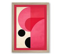 Curves in Motion Geometric Framed Wall Art Print A4 (29.7×21cm) Oak, Wall Decor for Living Room, Bedroom, Office & Home, Ready to Hang, Art Gift