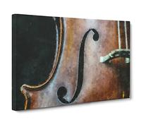 Curves Of The Cello Canvas Print | Gallery Wrapped 30mm Frame Wall Art | 24x16 inches | Ready to Hang | Modern Picture | Living Room Bedroom Lounge Office
