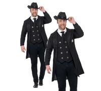 Curves Sheriff Costume Adults Mens Plus Size Wild West Rodeo Cowboy Fancy Dress