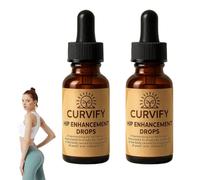 Curvify Hip Enhancement Drops, Advanced Sculpting Oil, Curvify Butt Oil, Hip Lift Buttock Massage Oil, Booty Drops for Women, Hip Brightening & Firming Serum 60ML (2 Bottle)