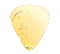 Curving Chamomile Flowers Flying Butterflies Guitar Plectrums 12 Pieces For Ukulele Bass Instrument Accessories