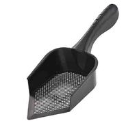 Curvitfid Cat Litter Scoop, Pointed Edge Cat Litter Scoop with Handle for Easy Sifting and Clean Cat Litter Box Corners, Storable Reptile Litter Scoop for Cat & Chicken Coop