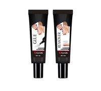 CurvLife Nail Tips Semi Solid Nail Glue 2g (5pcs) - Super Strong, Soft Glue Gel Quick Drying Adhesive for Press On Nails, No UV Light Needed