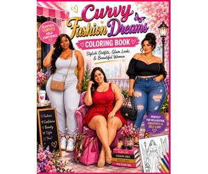Curvy Fashion Dreams Coloring Book: Stylish Outfits, Glam Looks & Beautiful chubby Women
