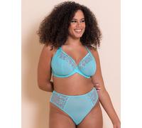 Curvy Kate Women's Centre Stage Side Support Bra Full Plunge Lingerie in Turquoise | Size: 44F Curvy Kate Turquoise 44F