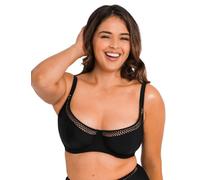 Curvy Kate Women's First Class Balcony Bikini Top, Black, 34FF