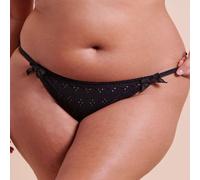 Curvy Kate Flora Tanga Briefs Brazilian Knickers Lingerie In Black Black