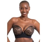 Curvy Kate Womens Hey Girls Superplunge Strapless Multiway Plunge Bra, Black/Latte, 30FF UK