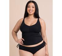 Curvy Kate Women's Jet Set Multiway Tankini Top Drawstring in Black | Size: 30H/HH Curvy Kate Black 30H/HH