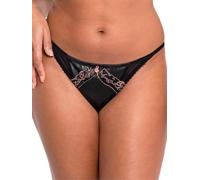 Curvy Kate Key to My Heart Cut Out Brazilian Black Black XL - 16