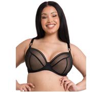 Curvy Kate Women's Lifestyle Plunge Bra Everyday, Sheer, Black, 40G