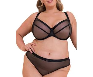 Curvy Kate Lightstyle Plunge Bra Womens Underwear Lingerie, Black, 30E-40D