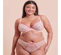 Curvy Kate Underwired Plunge Bra Lightstyle Scallop Womens Ladies Underwear Lingerie Blush Pink Size D-J