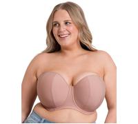 Curvy Kate Women's Luxe Strapless Bra, Opaque, Latte, 38J