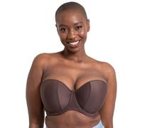 Curvy Kate Women's Luxe Strapless Bra, Opaque, Cocoa, 36DD