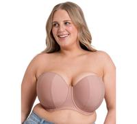 Curvy Kate Women's Luxe Strapless Bra, Opaque, Latte, 40D