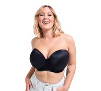Curvy Kate Women's Smoothie Strapless Moulded Bra Molded, Opaque, Black, 30GG